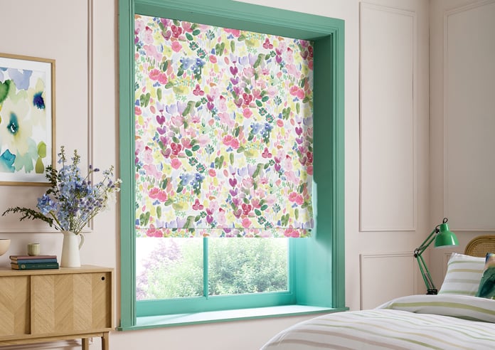Bluebellgray Flora, Cerise - Twist&Fit Roman Blind - Image 5
